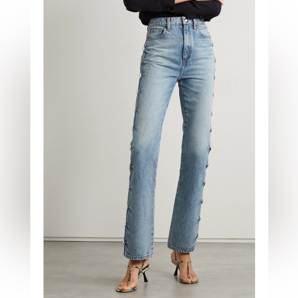 KHAITE Light Blue Women Jeans
